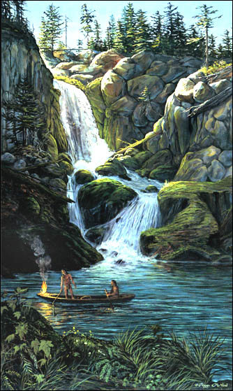 Native American Art - Eel Falls